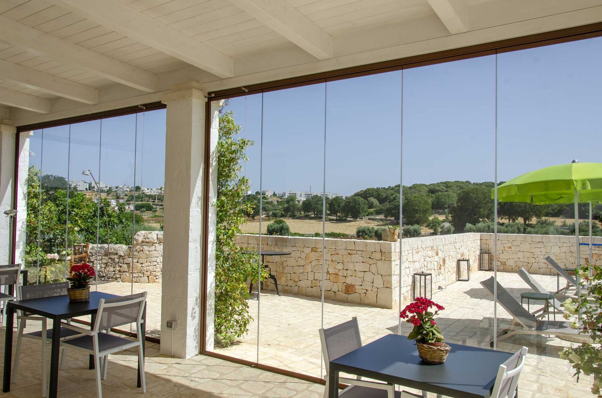 vetrate panoramiche pieghevoli