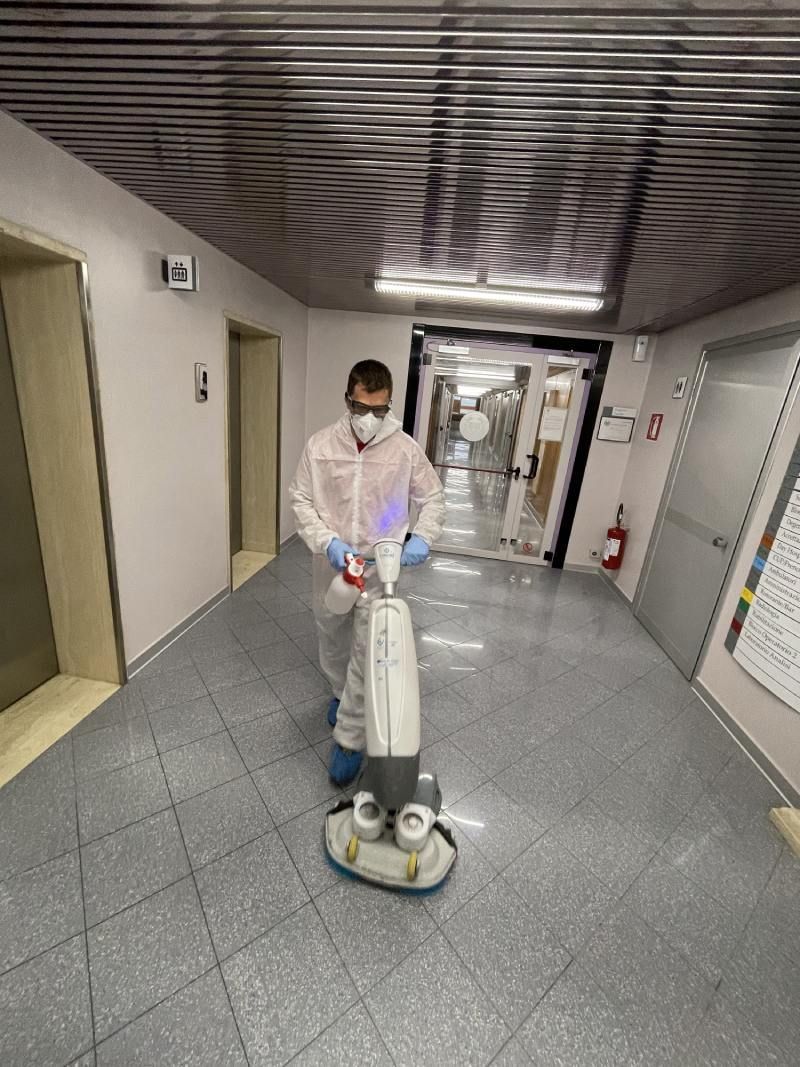Intervento sanificazione spazi comuni