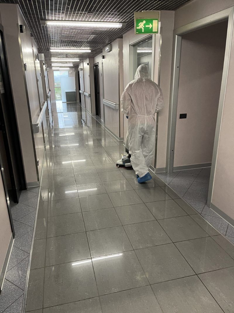 sanificazione spazi comuni casa di riposo