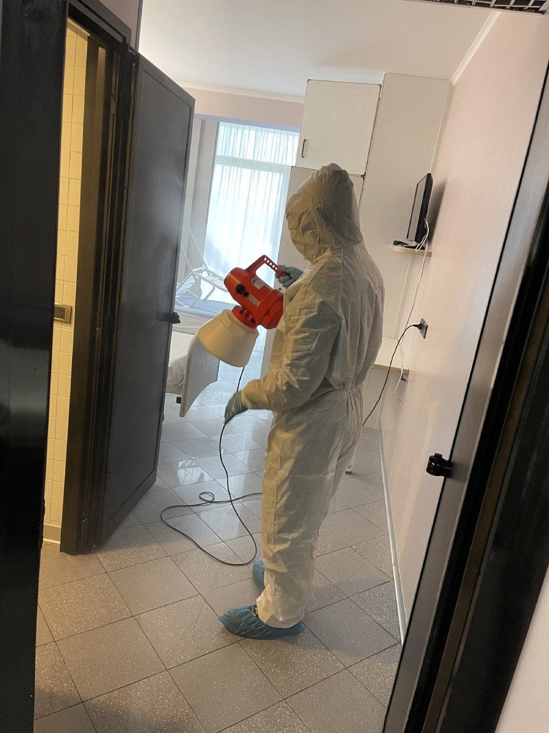 Intervento sanificazione stanze casa di riposo