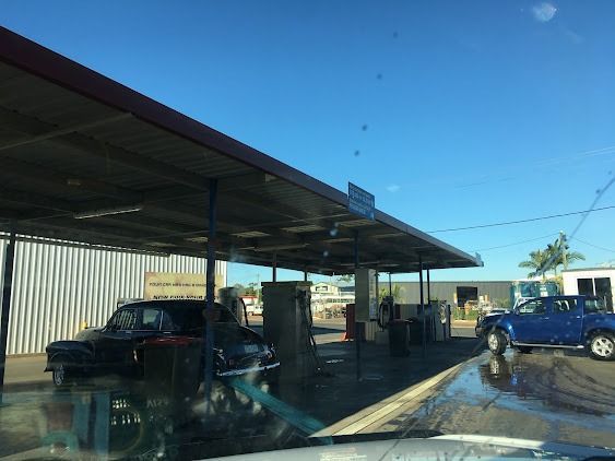 A Car Wash With A Blue Truck Parked In Front Of It — Emerald Car Wash In Emerald, QLD
