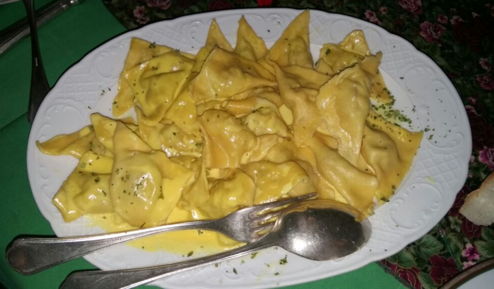 Piatto di pasta fatta in casa