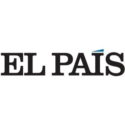 El logo de El Pais es negro y azul sobre un fondo blanco.