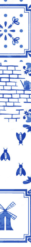 A computer generated image of a blue and white pattern on a white background.