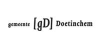 A black and white logo for a company called gd doetinchem.