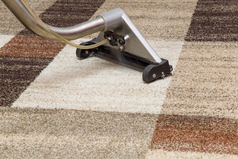Carpet Being Cleaned by a Steam Cleaning Machine — Mo Property Cleaning in Wright, ACT