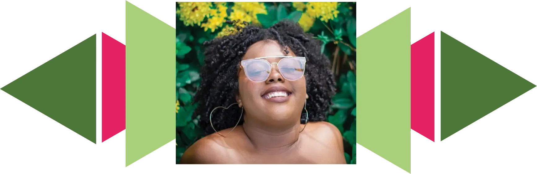 Healthy woman enjoying the benefits of acupuncture.