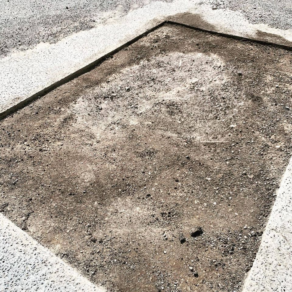 Before image of a damaged road — Edinburg, TX — Lone Star Asphalt Services LLC