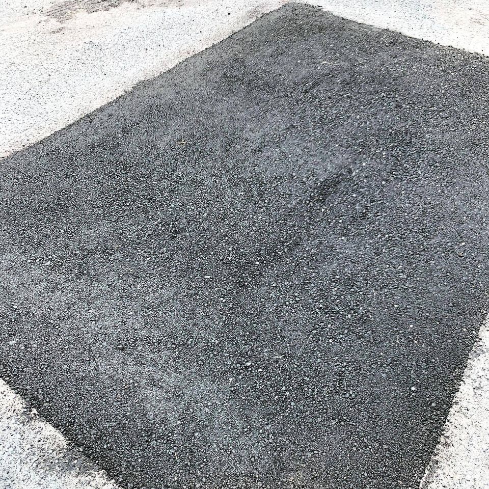 After image of a damaged road — Edinburg, TX — Lone Star Asphalt Services LLC