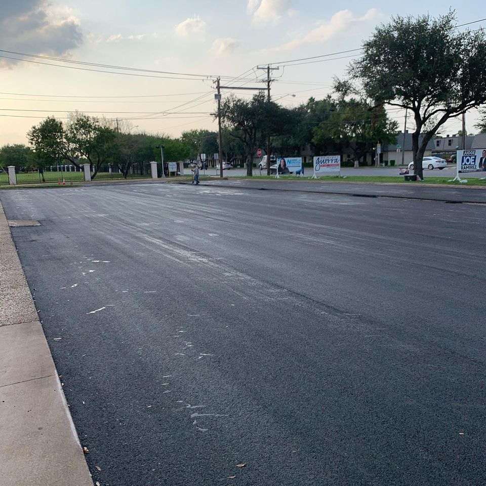 Newly paved road — Edinburg, TX — Lone Star Asphalt Services LLC
