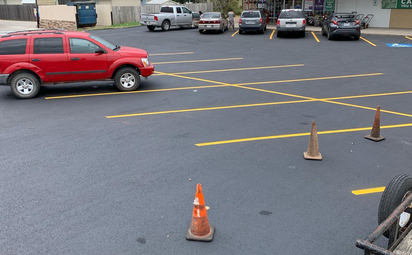 Nice and clean parking space — Edinburg, TX — Lone Star Asphalt Services LLC