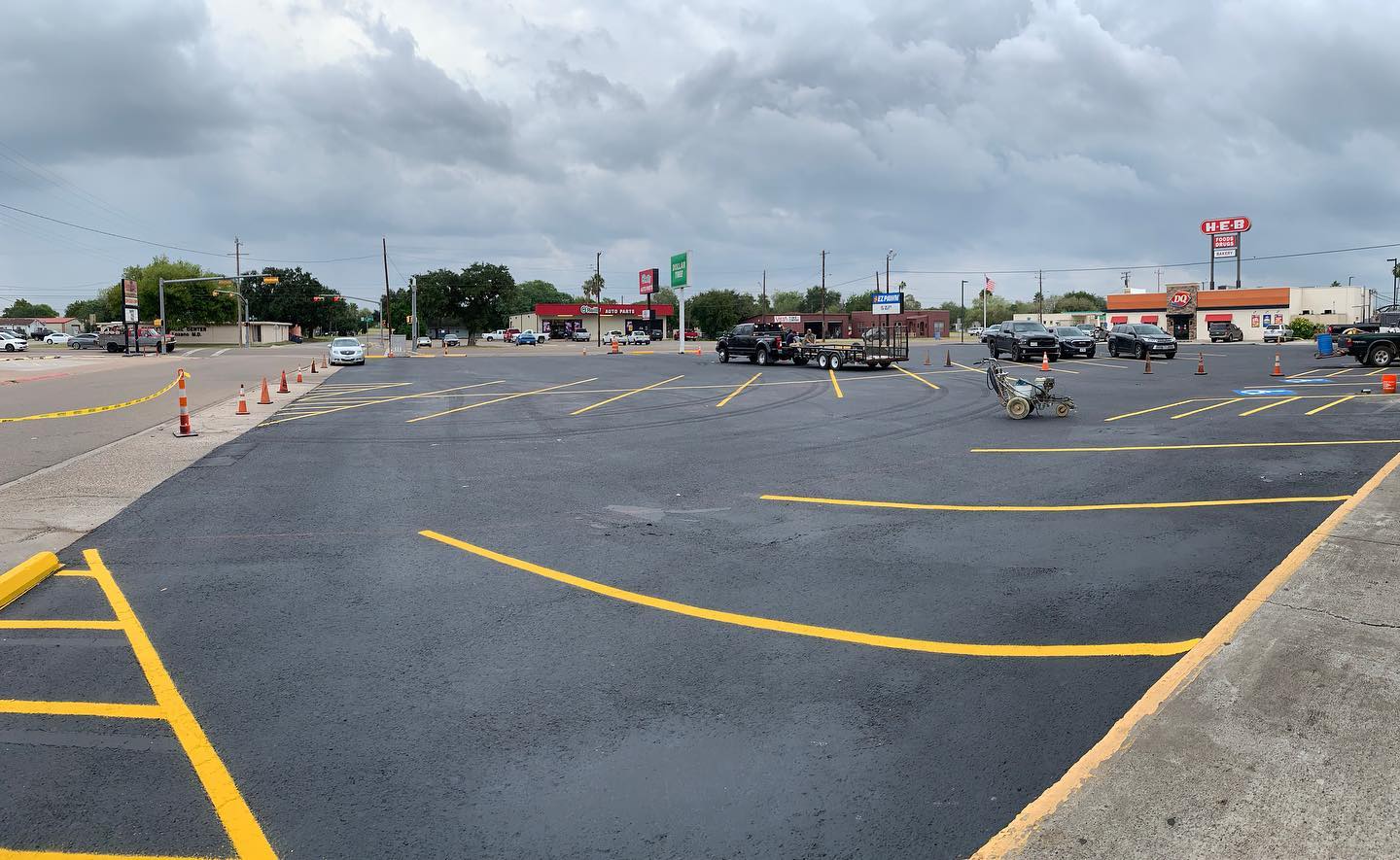 Parking space — Edinburg, TX — Lone Star Asphalt Services LLC