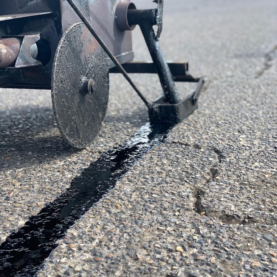Ongoing asphalt works — Edinburg, TX — Lone Star Asphalt Services LLC