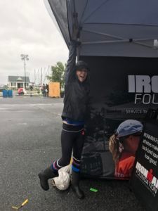 “Holding Down The Fort” at IRONMAN Village in Cambridge, MD. during IMMD race week!