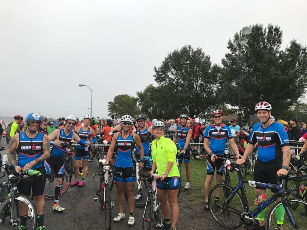 TEAM IMF Athletes are all smiles before heading out on the bike!