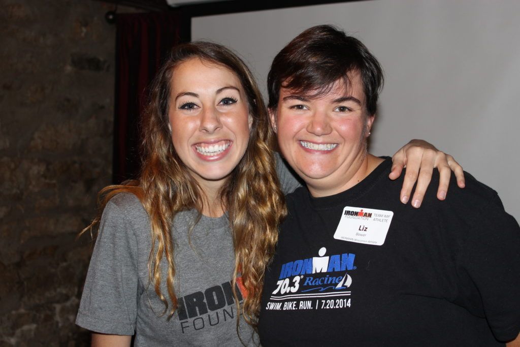 Liz Bower with IRONMAN Foundation Program Coordinator Julianne Newman