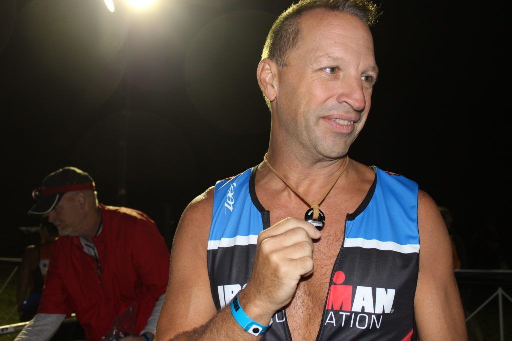 TEAM IMF Athlete, Victor Hall, got creative and made his bike stem cap into a necklace to wear on race day- we LOVED seeing that on the course!