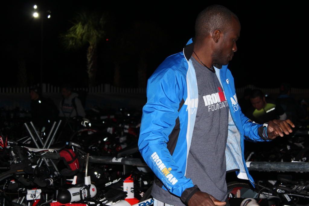 This is IRONMAN #16 for TEAM IMF Athlete, Cedrick Dujon…no sweat!