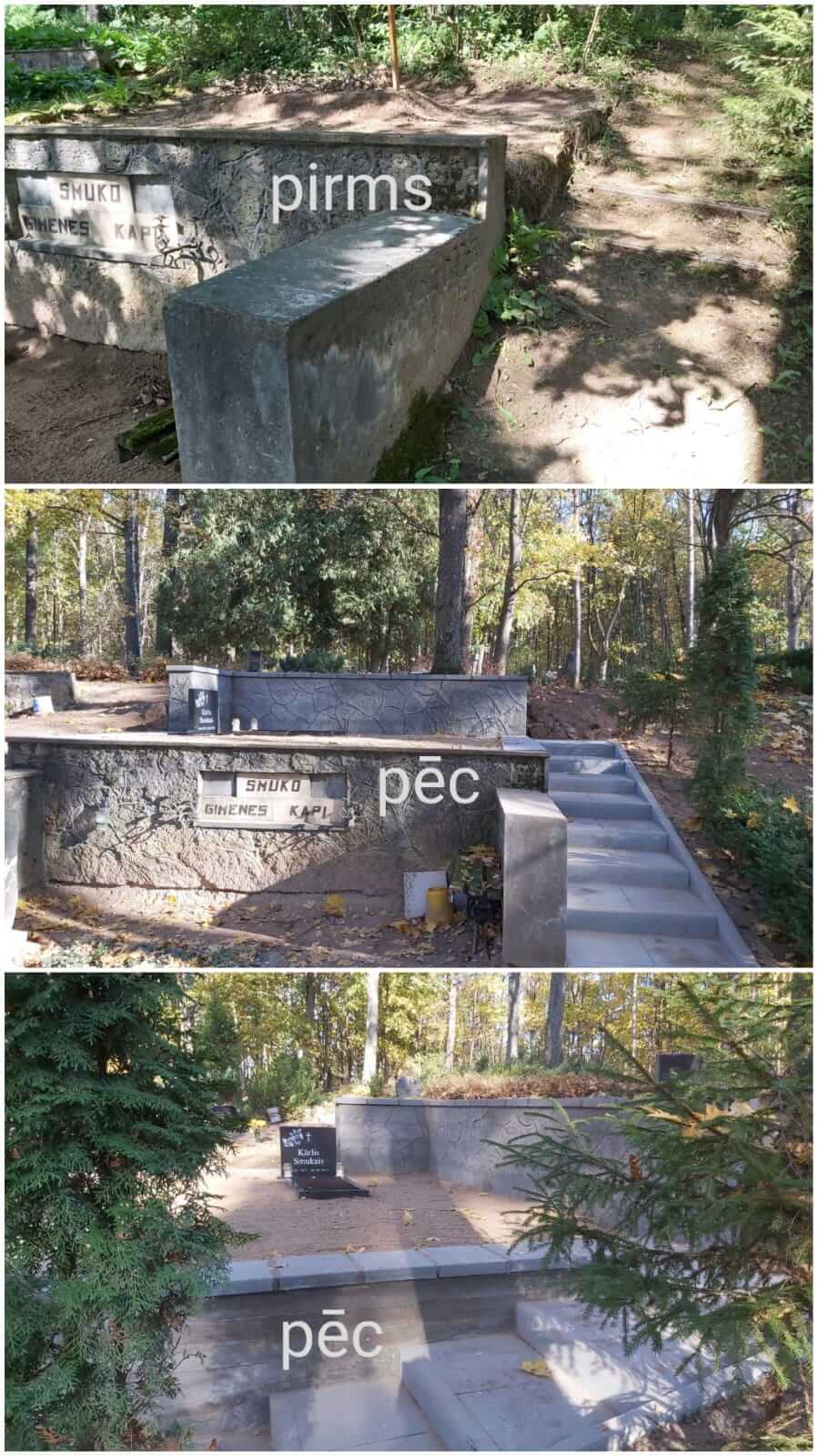 Kapu labiekārtošana