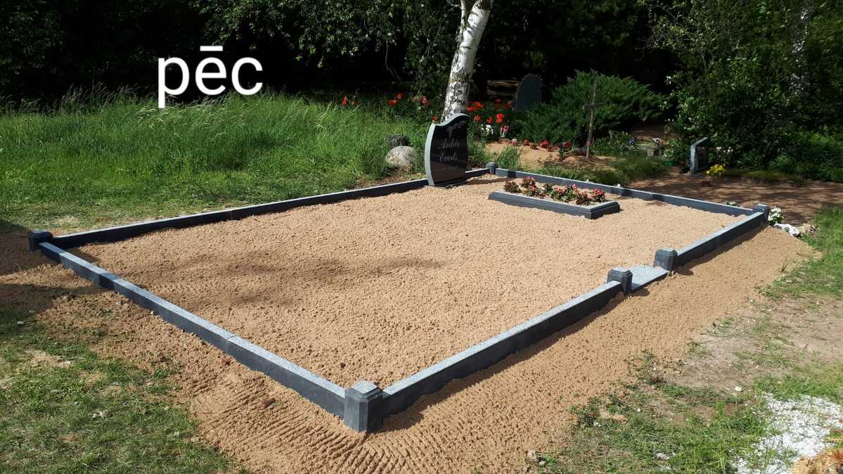 Kapu labiekārtošana, pirms/pēc 2