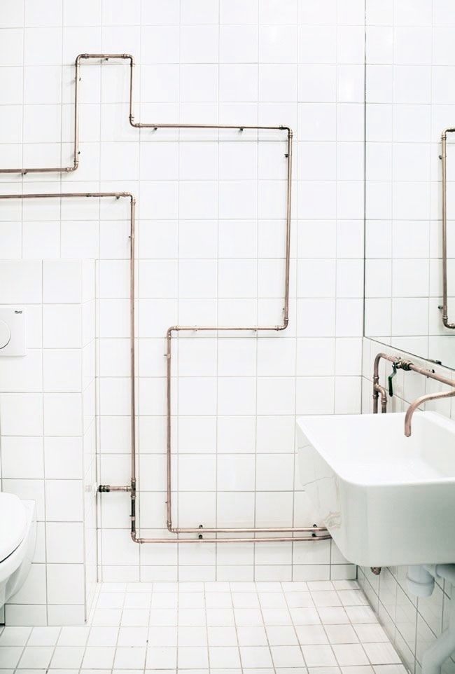 Creative Ways To Hide Exposed Plumbing Pipework Mayne Gas Heating - How To Conceal Pipes In A Bathroom