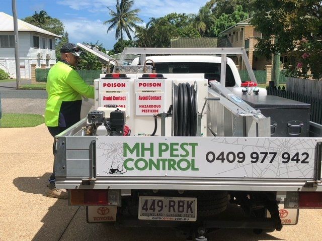 MH Pest Control Mackay Technician Ute Pesticides - Residential & Commercial Pest Control in Mackay, QLD