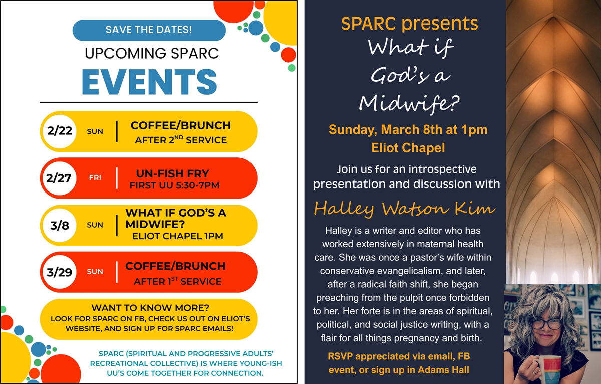 SPARC schedule and flyer