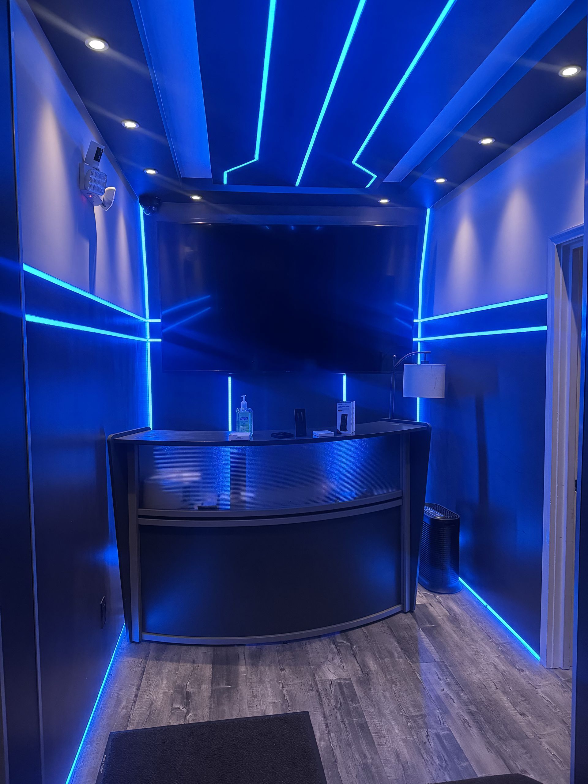 LED lighting installation detail one