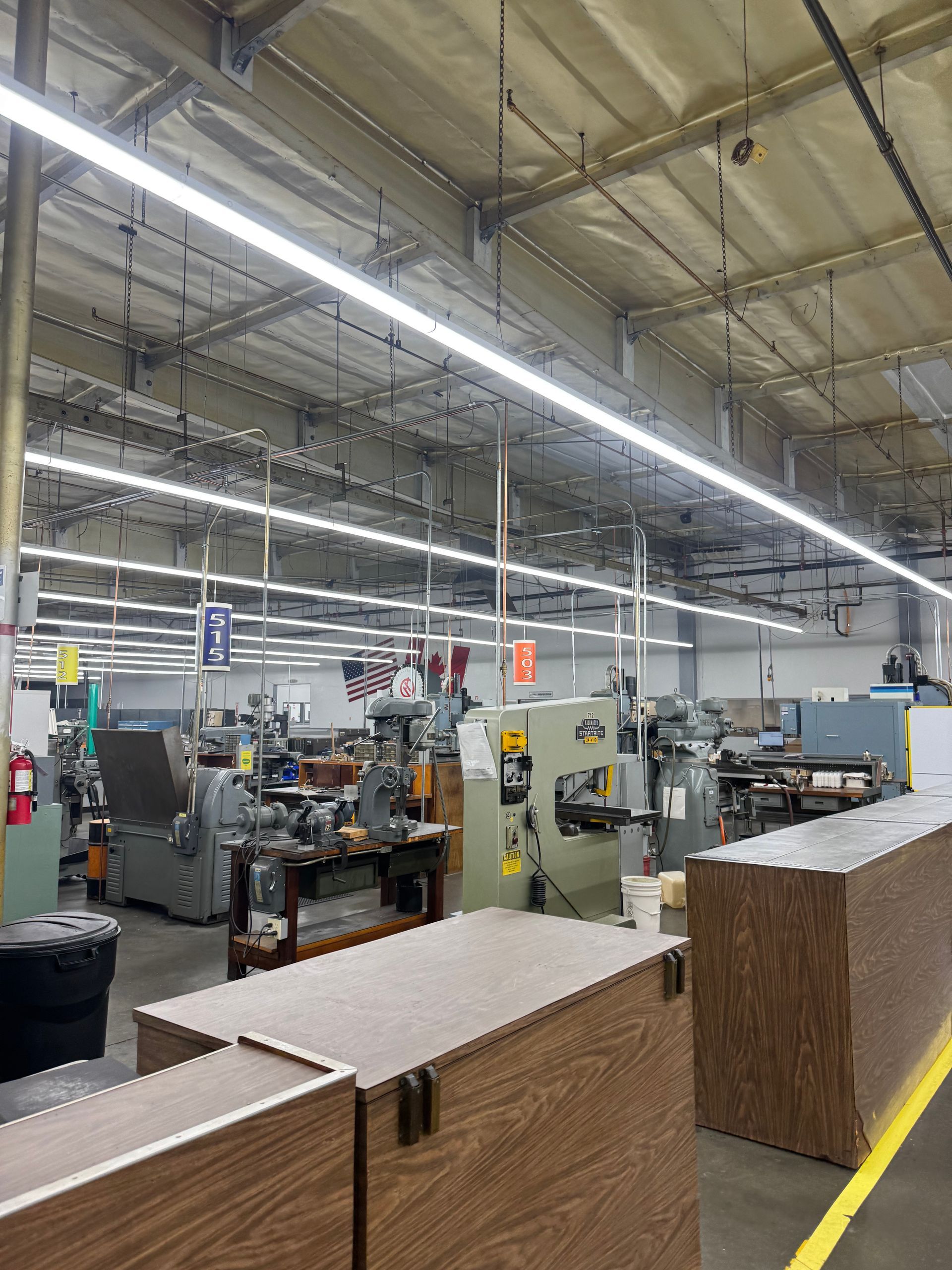 Commercial LED lighting installation by LED Guys licensed C10 electrician Van Nuys