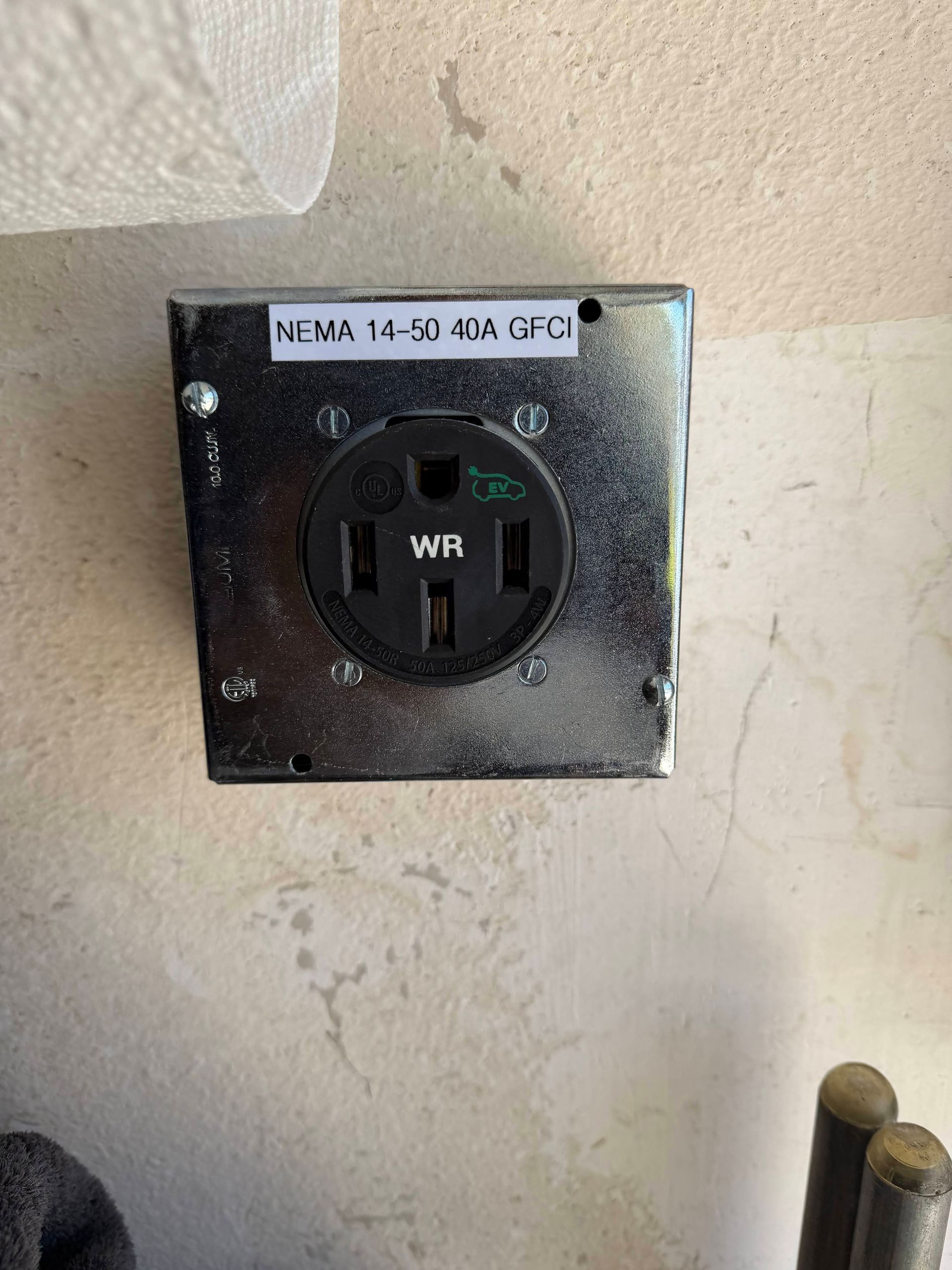 NEMA 14-50 GFCI outlet installation in Porter Ranch CA by LED Guys
