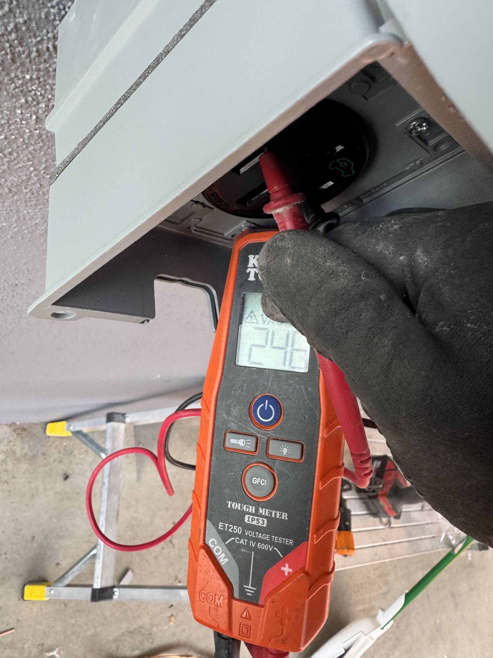 NEMA 14-50 outlet installation in La Canada by LED Guys electrician