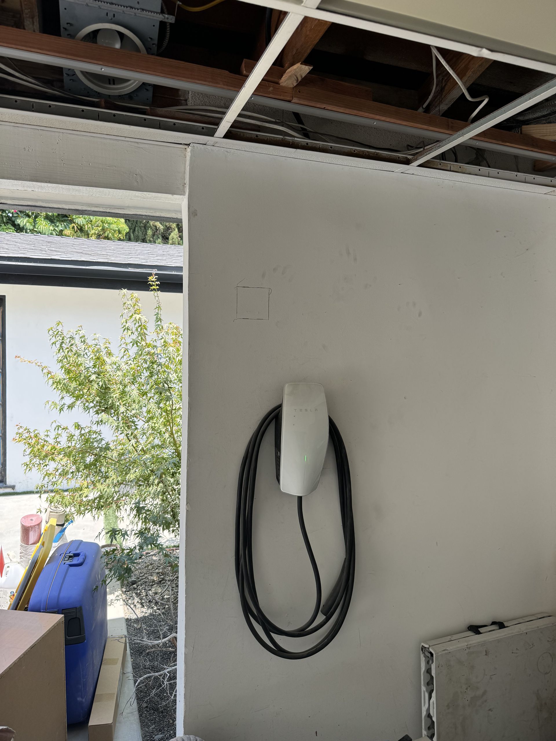 Tesla EV charger installation in Woodland Hills CA by LED Guys