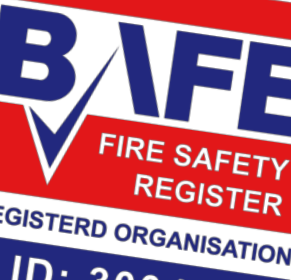 BAFE accreditation Logo showing third-party fire safety certification for UK fire protection companies and Liberty Systems
