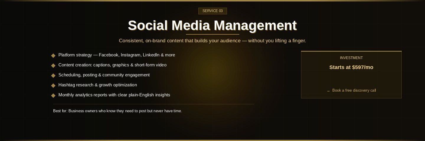 Social Media Management Service — Done by Di Phoenix AZ