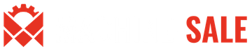 A red logo with a crown and the word sale on a white background.