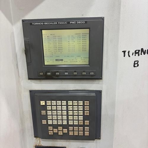 A computer monitor with the number 8 written on it