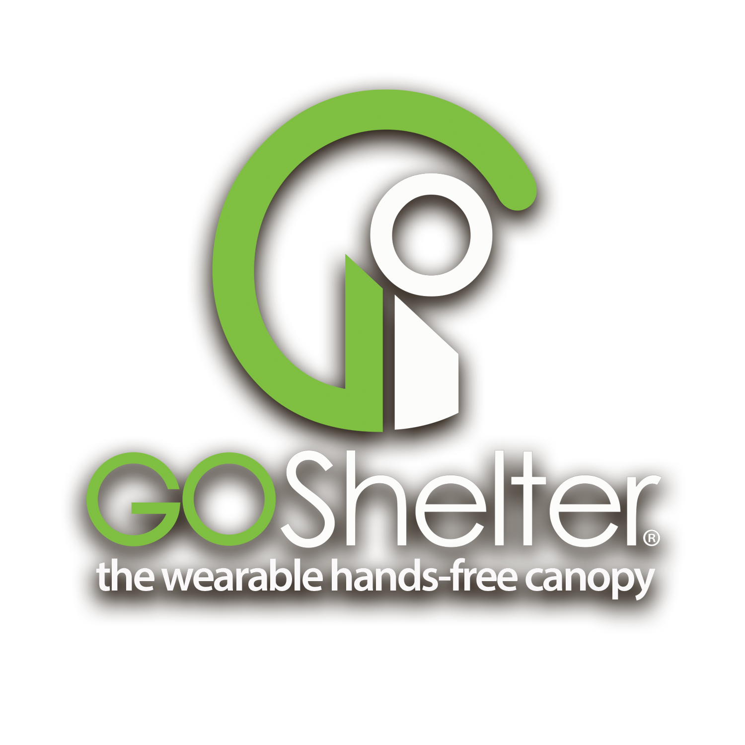 Logo for GoShelter: green and white stylized 