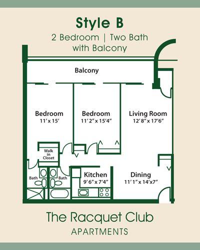 2 Bedroom | 2 Bath W/ Balcony