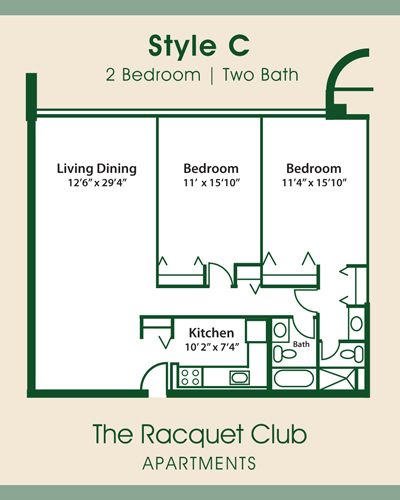 2 Bedroom | Two Bath