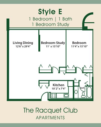 2 Bedroom | 2 Bath | 1 Bedroom Study