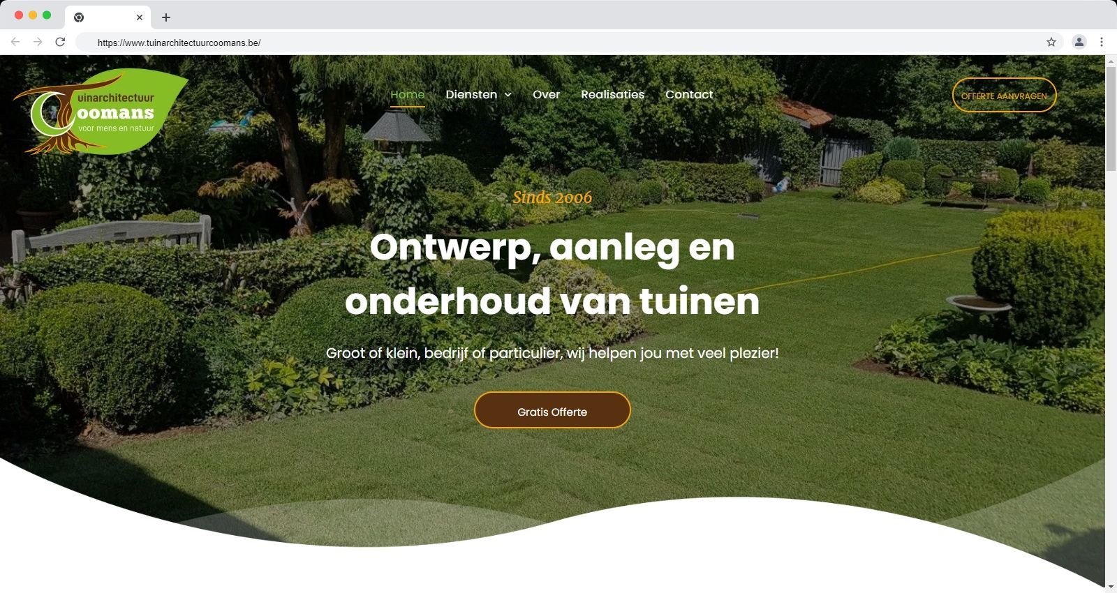 Website for local garden designer