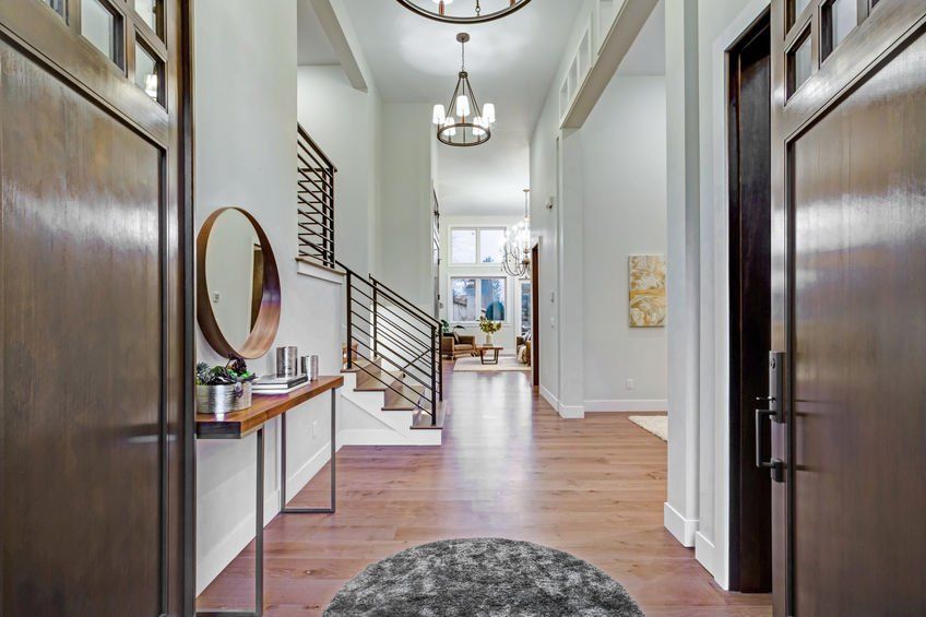 Foyer Design | Ridgefield, Connecticut | Lions Paw Interior