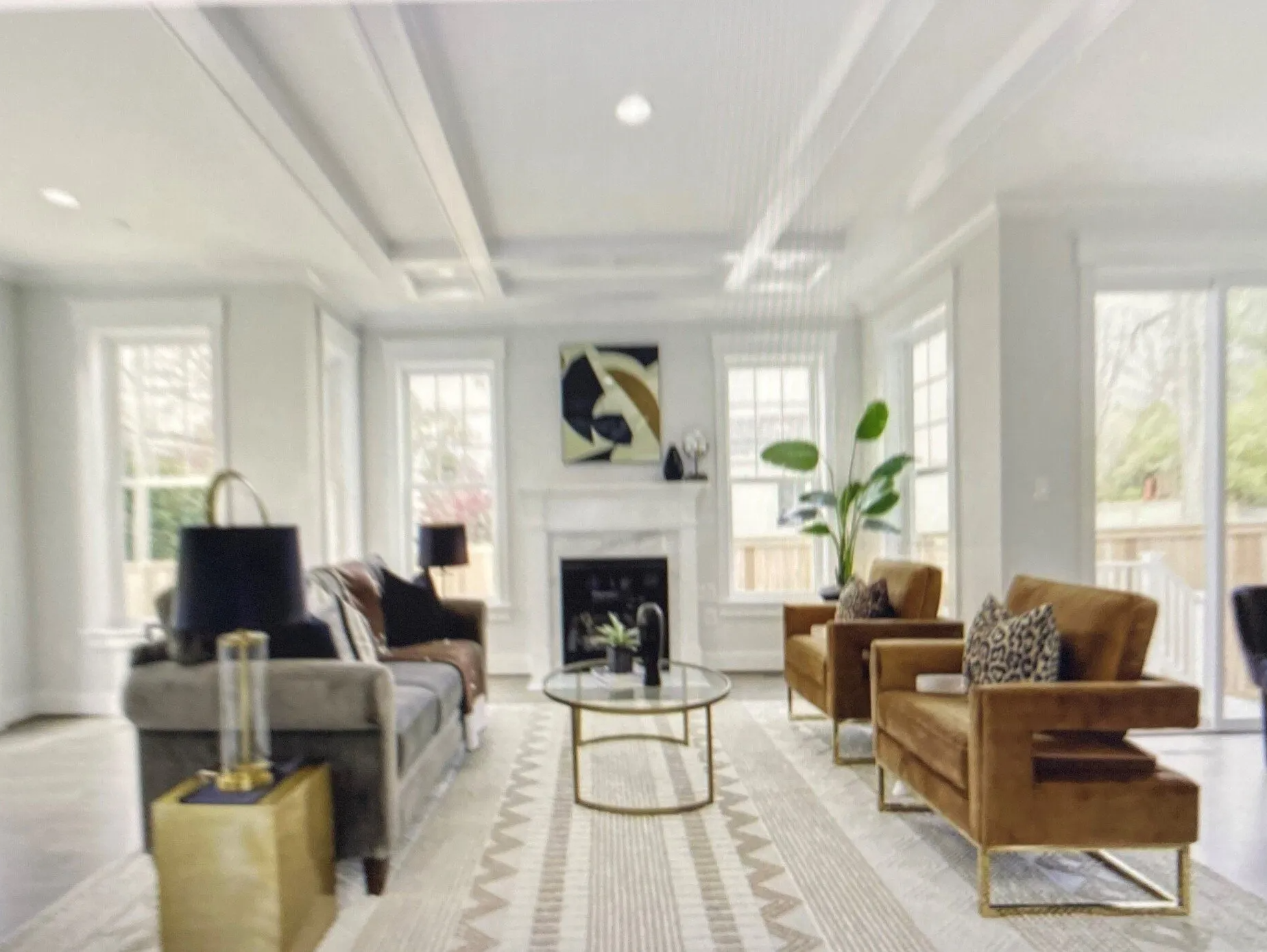 White Theme Living Room | Ridgefield, Connecticut | Lions Paw Interior