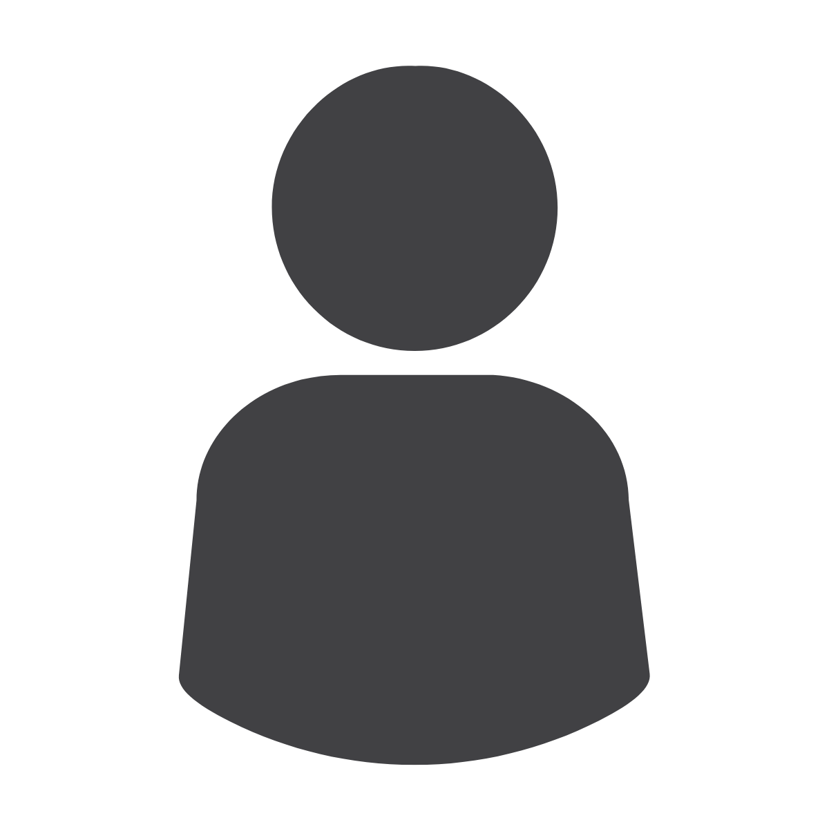 Silhouette of a person, dark gray, in a simple standing pose.