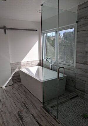 Bath Renovation — Bathtub and Shower in La Habra, CA
