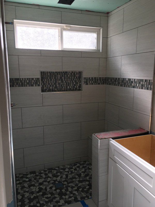 Bathroom Design — Bathroom with Window in La Habra, CA