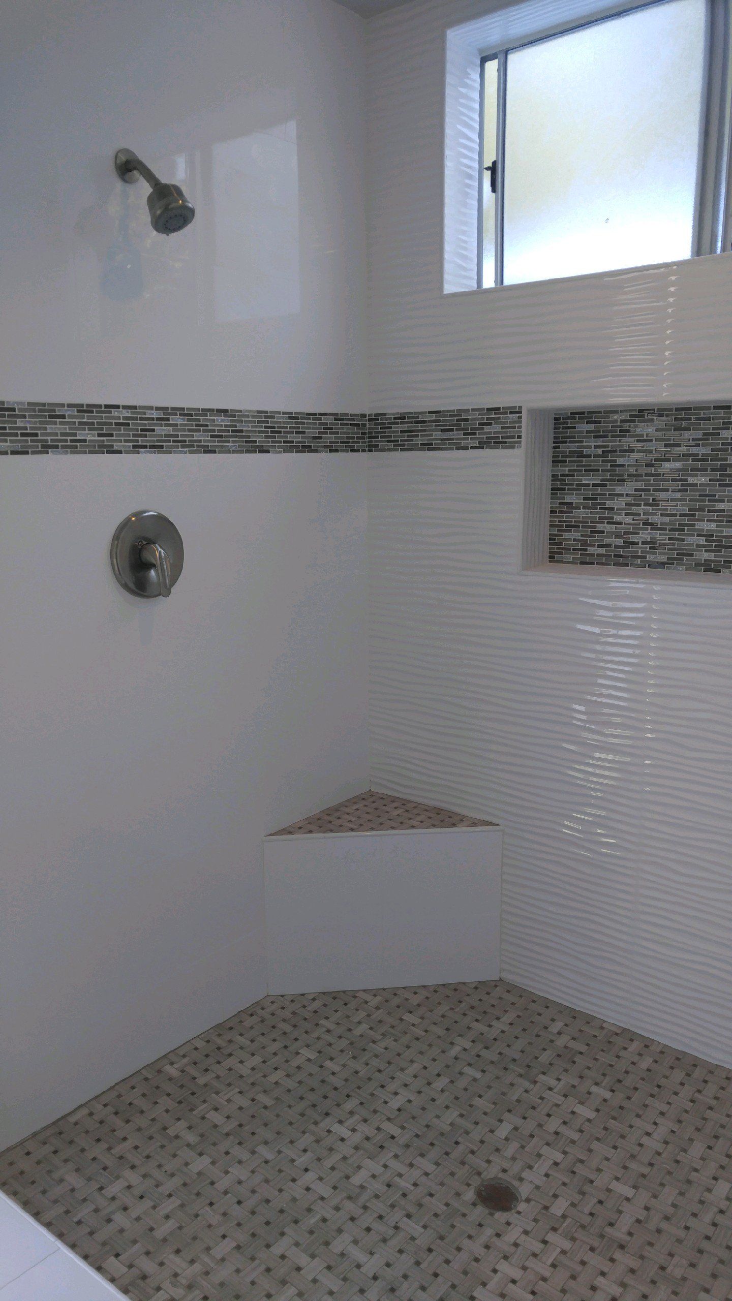 Bathroom Remodel — Weave Patterned Bathroom Remodel  in La Habra, CA