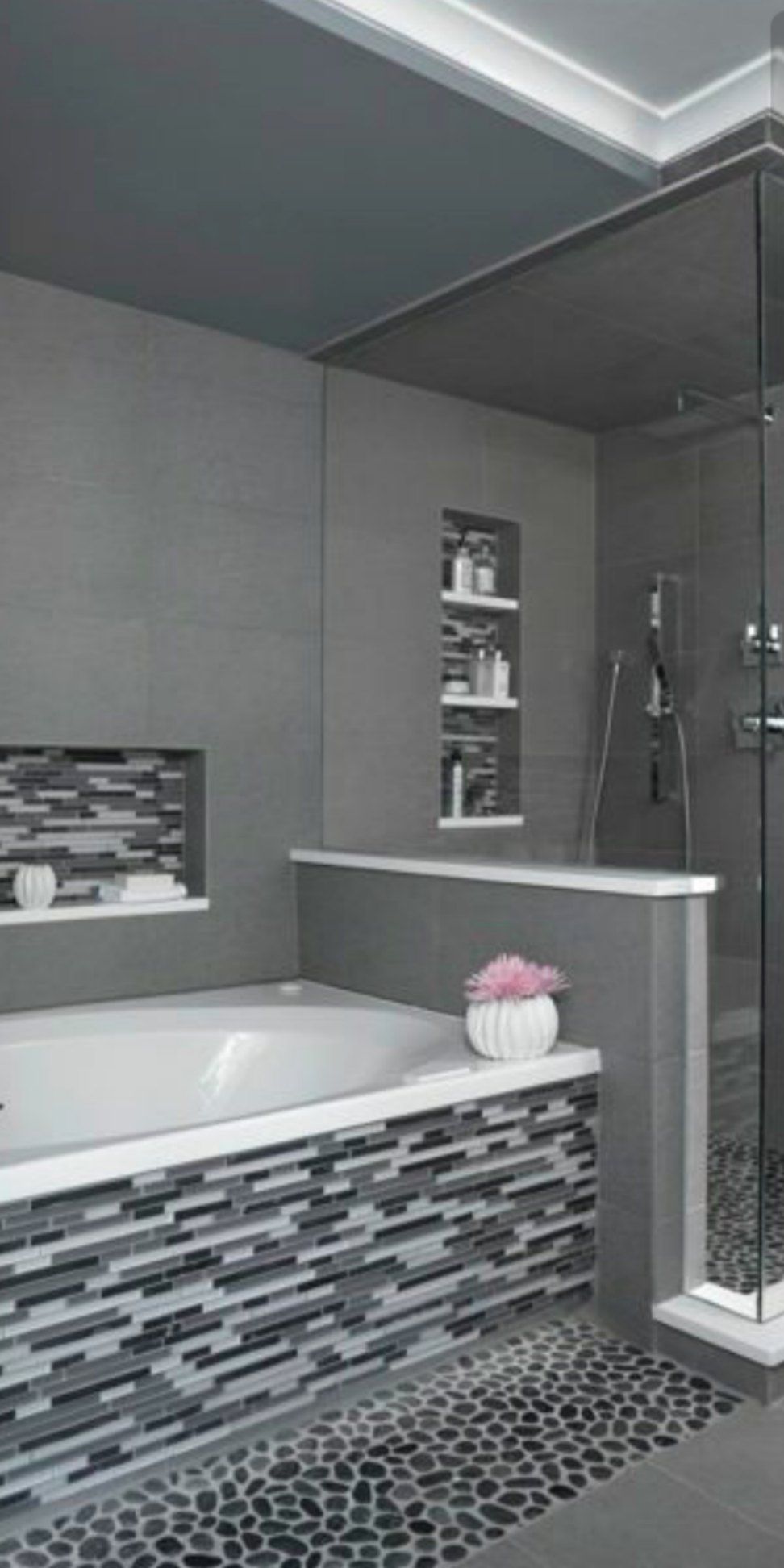 Remodeling — Stone Gray Bathroom in La Habra, CA