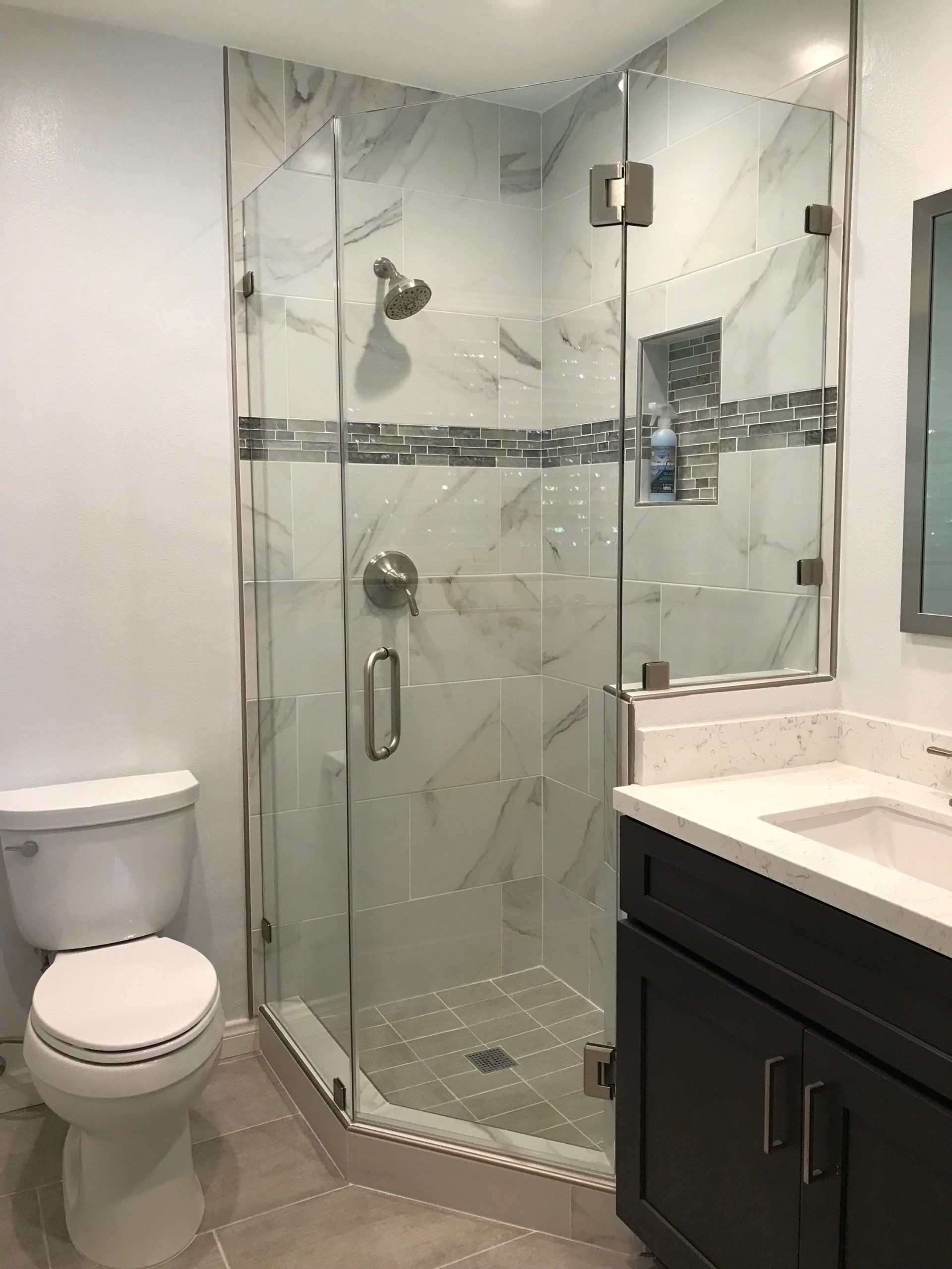 Bathroom Shower Area — Glass Bathroom Shower  in La Habra, CA