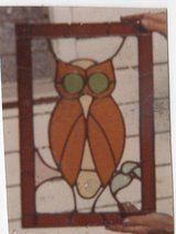 orange owl leadlight